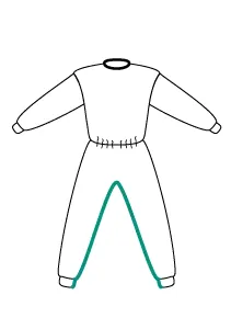 inseam: the seam of a trouser up the inside of the leg