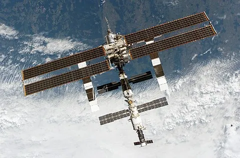 international space station: an artificial satellite in low Earth orbit operated by a number of cooperating space programs