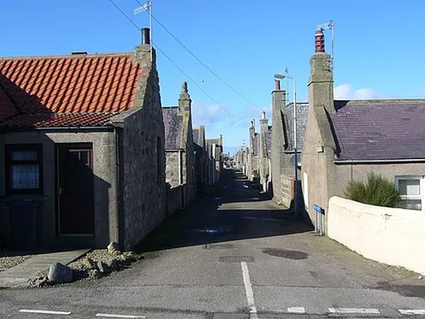 inverallochy: a coastal village next to Cairnbulg, north-east Aberdeenshire council area, Scotland (OS grid ref...