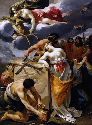 iphigenia: the daughter of Agamemnon and Clytaemnestra, who is sacrificed by her father to ensure the safe...
