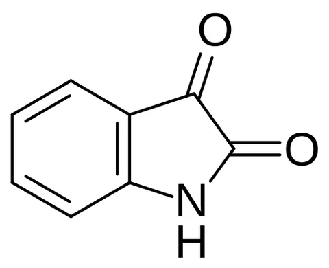 isatin: the indole derivative 1H-indole-2,3-dione, used in the synthesis of dyes