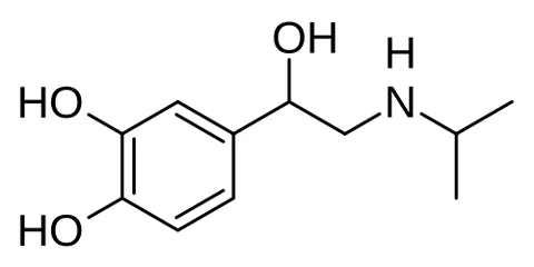isoprenaline: a sympathomimetic beta-adrenergic agonist medication, structurally similar to epinephrine and...