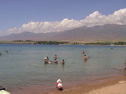 issyk kul: a large freshwater endorheic lake in the northern Tian Shan mountains in eastern Kyrgyzstan