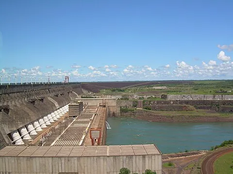 itaipu dam: a hydroelectric dam on the Paraná River, Brazil