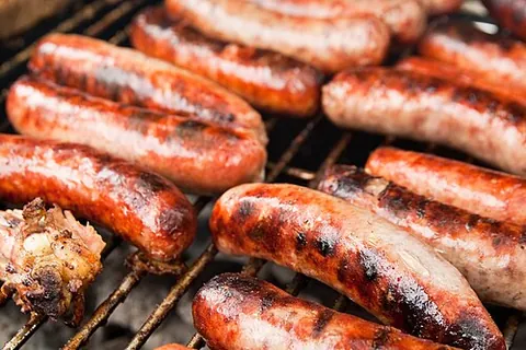 italian sausage: a slightly spicy pork sausage flavoured with fennel and anise