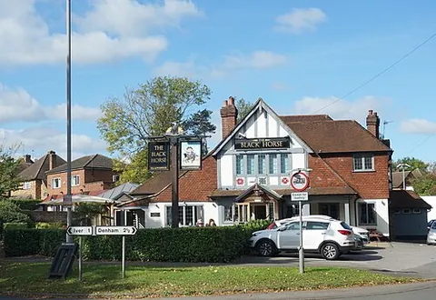 iver heath: a large settlement in Iver parish, Buckinghamshire, England, previously in South Bucks district (OS...