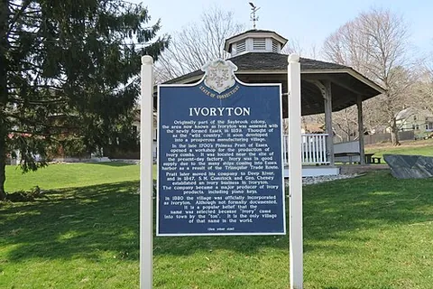 ivoryton: a village in the town of Essex, Middlesex County, Connecticut, United States