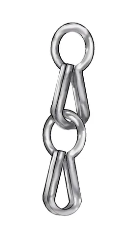 jack chain: a type of metal chain with figure-eight-shaped links