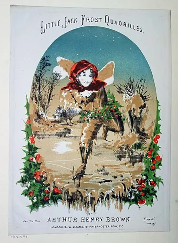 jack frost: a personification of frosty weather or winter