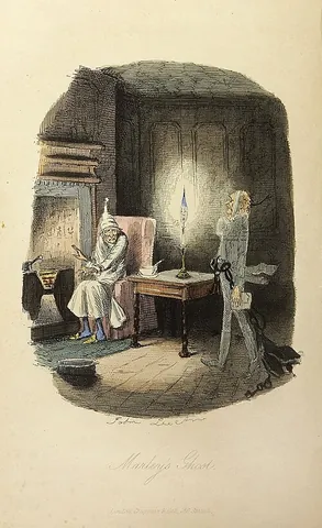 jacob marley: a fictional man who appears as a ghost in Charles Dickens' A Christmas Carol, warning his former...