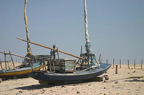 jangada: a traditional wooden sailing raft of northern Brazil