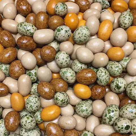 japanese peanut: a peanut coated in a wheat-flour dough and then fried or roasted