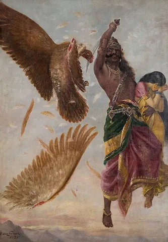 jatayu: the son of Aruna and king of vultures, who tried to rescue Sita from Ravana in the Ramayana
