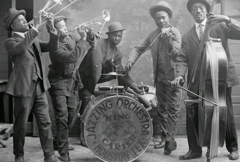 jazz: a musical art form rooted in West African cultural and musical expression and in the African...