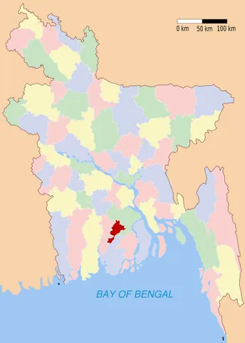 jhalokati district: one of the six districts in the Barisal Division of Bangladesh