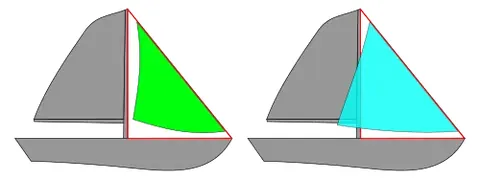 jib: a triangular staysail set forward of the foremast. In a sloop (see image) the basic jib reaches...
