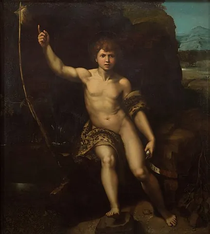 john the baptist: a prophet of the New Testament who baptized Jesus and was subsequently executed by Herod Antipas