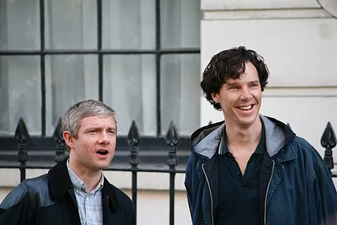 johnlock: the ship of characters John Watson and Sherlock Holmes from the television series Sherlock