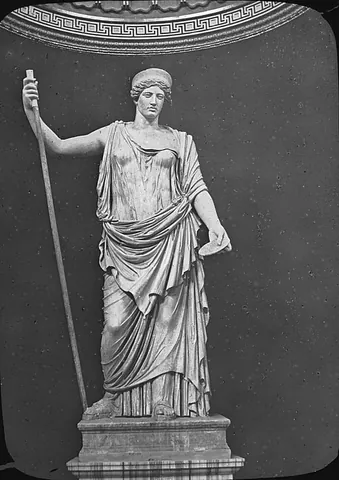 juno: the queen of the gods, the equivalent of the Greek goddess Hera