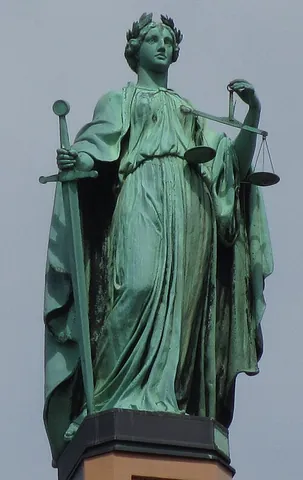 justitia: the goddess and personification of justice; one of the Horae, she is a daughter of Jupiter and...