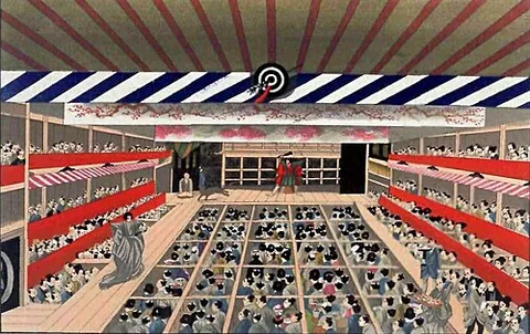 kabuki: a form of Japanese theatre in which elaborately costumed male performers use stylized movements,...