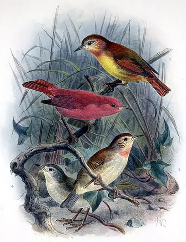 kakawahie: paroreomyza flammea, an extinct Hawaiian honeycreeper