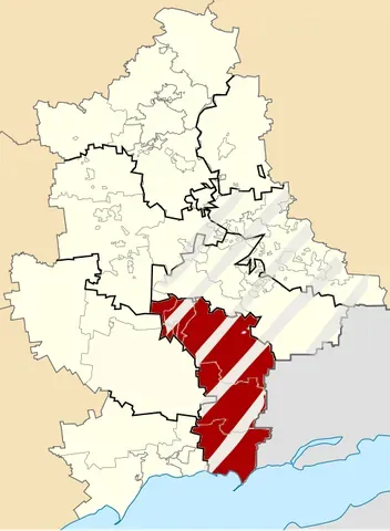 kalmiuske: a city and raion of Donetsk Oblast, in eastern Ukraine