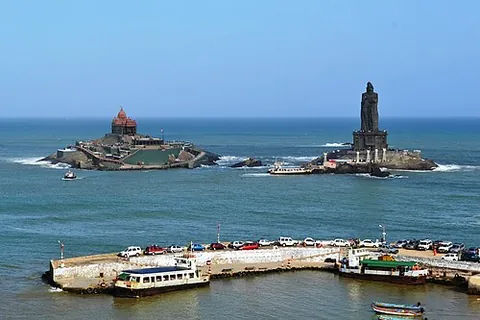 kanyakumari: a coastal town in Kanyakumari district, Tamil Nadu, India