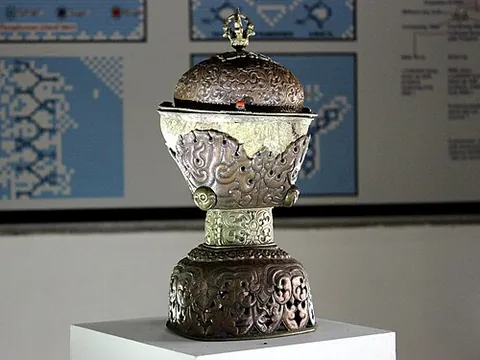kapala: a cup made from a human skull and used in tantric rituals