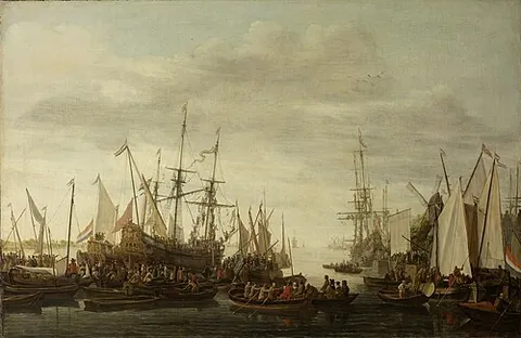 keelhauling: the act by which a person is keelhauled