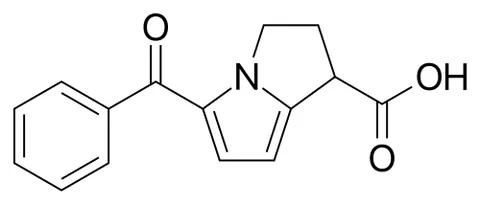 ketorolac: a nonsteroidal anti-inflammatory drug often used as an analgesic and antipyretic