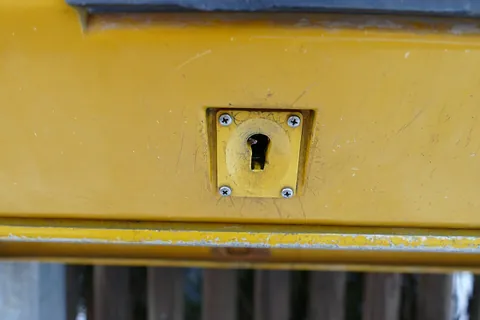 keyhole: the hole in a lock where the key is inserted and turns