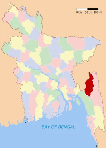 khagrachari district: one of the eleven districts in the Chittagong Division of Bangladesh