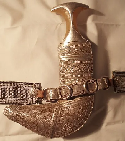 khanjar: a kind of dagger used in certain Arabian countries