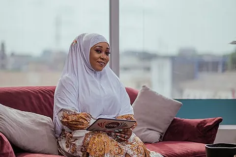 khimar: a long veil worn by Muslim women as part of hijab
