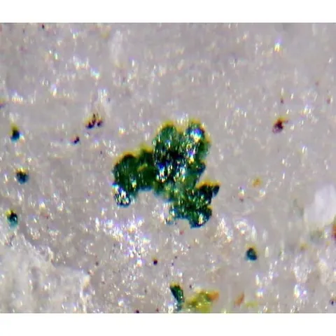 khinite: an orthorhombic-dipyramidal dark green mineral containing copper, hydrogen, lead, oxygen, and...