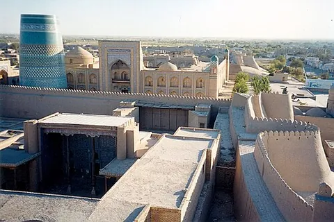 khiva: a small historical town in present-day Uzbekistan, former capital of Khwarazm, and a former khanate