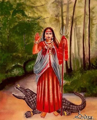 khodiyar: a Hindu folk goddess worshiped in the Indian states of Gujarat and Rajasthan
