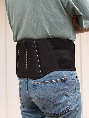 kidney belt: a wide belt sometimes worn by weight lifters, motorcyclists, manual laborers, and others who are...