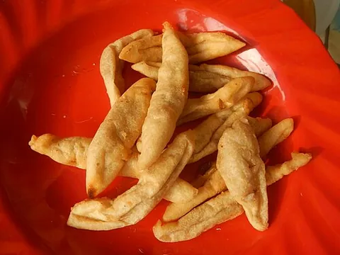 kikiam: steamed and pan-fried elongated beancurd rolls over meatloaves of meat (usually ground pork) and...