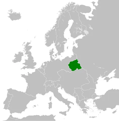 kingdom of poland: a short-lived puppet state established during World War I by the Central Powers on the territory of...