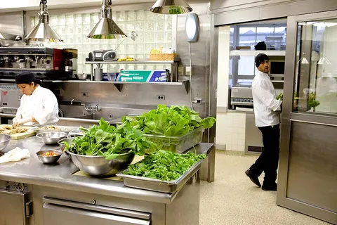 kitchen: a room or area for preparing food