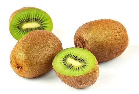kiwifruit: a Chinese gooseberry vine fruit, having a hairy brown skin and dark green (or in the case of the...