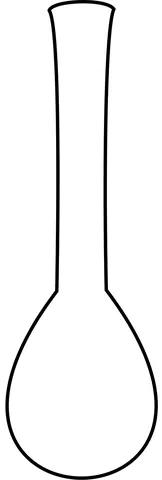 kjeldahl flask: a round-bottomed flask that has a very long neck; it is used in the Kjeldahl method