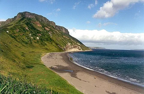 kuril islands: an archipelago between Japan and Kamchatka, Russia, separating the Sea of Okhotsk from the north...