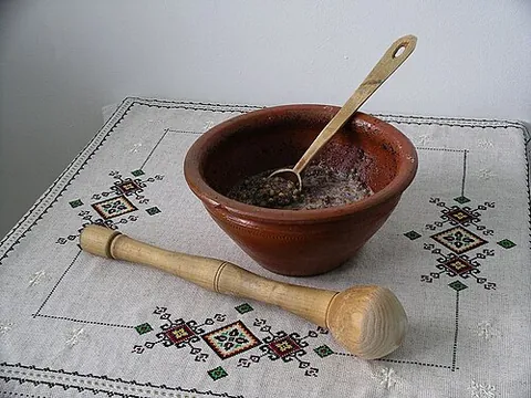 kutia: a ceremonial grain dish with sweet gravy traditionally served mostly by Eastern Orthodox Christians...