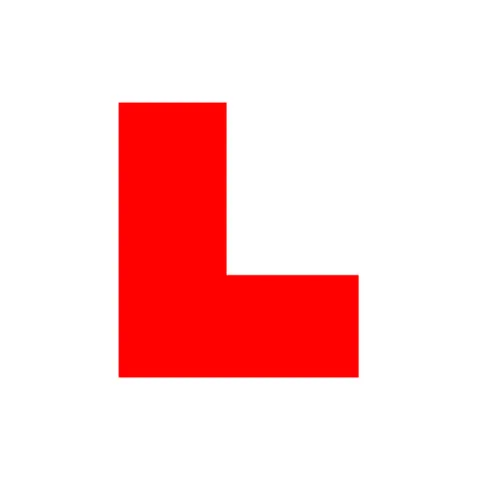 l-plate: a plastic square consisting of a large letter L, placed on the front and rear of a vehicle to...