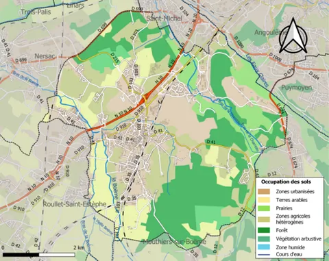la couronne: a commune in Charente department, Nouvelle-Aquitaine, France