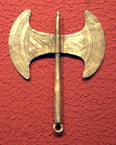 labrys: a double-headed axe in Minoan mythology