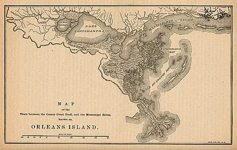 lake borgne: a lagoon of the Gulf of Mexico, and formerly a true lake, in southeastern Louisiana